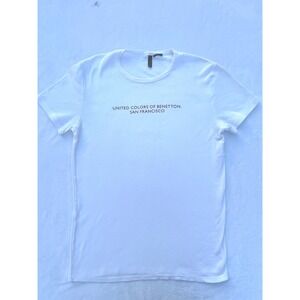 Women's United Colors of Benetton San Francisco Graphic T-Shirt White Medium